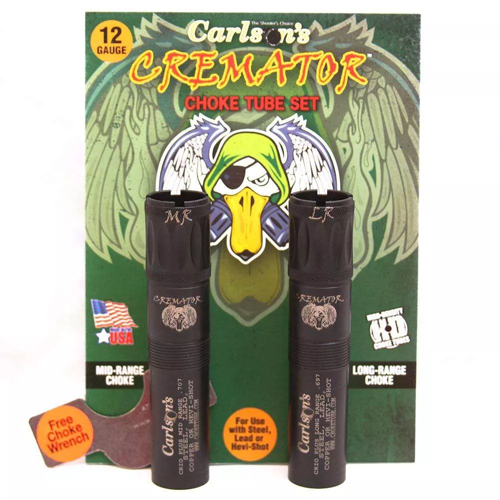 Carlson’s Cremator Waterfowl Mid and Long Range on Ported Choke Tube for 12 ga Benelli Crio/Crio Plus 2/ct