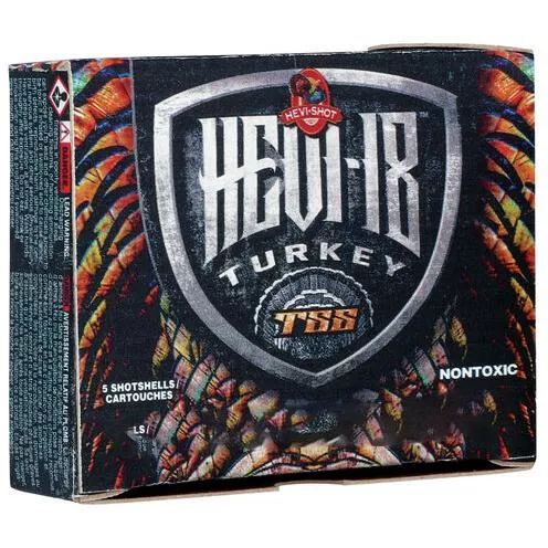 HEVI-Shot HEVI-18 TSS Turkey Shotshells 28ga 3″ 1-1/4oz 1200fps #9 5/ct