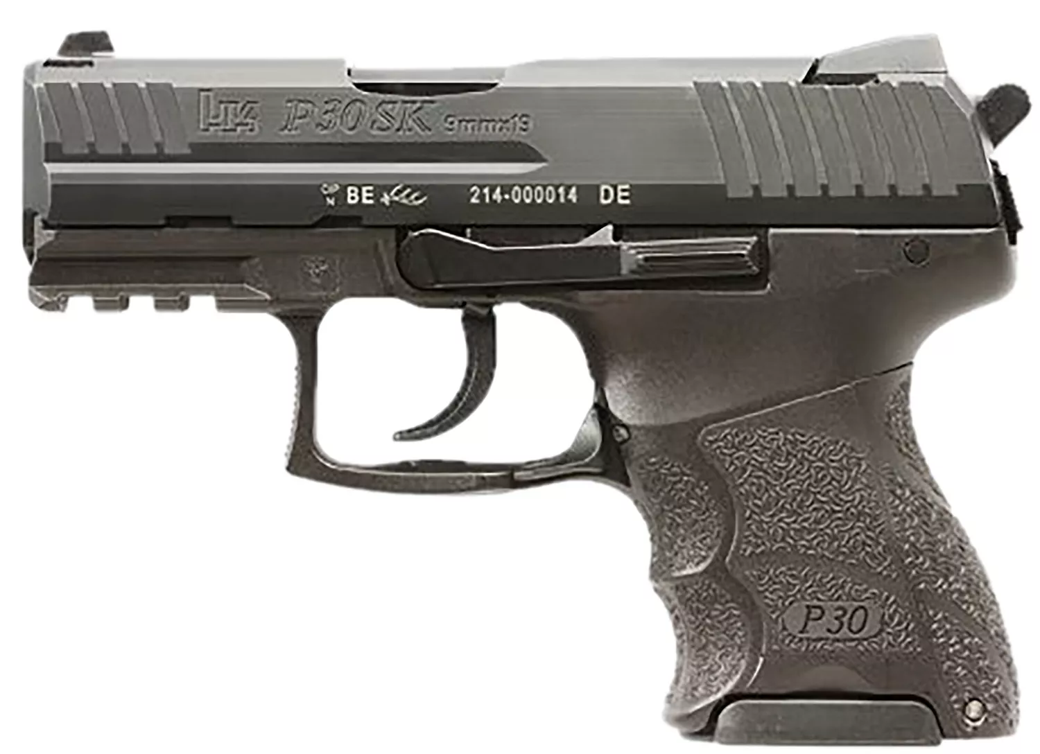 HK 81001108 P30SK V3 Sub-Compact Frame 9mm Luger 10+1 3.27″ Black Steel Barrel, Black Cerakote Serrated Steel Slide, Black Polymer Frame w/Picatinny Rail, Ambidextrous