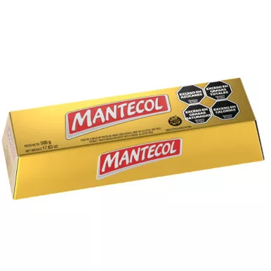 Mantecol Lingote Classic Flavor Semi-Soft Peanut Butter Nougat Large Bar, 500 g / 1.1 lb